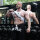 Brachial Sporthose "BTLC" vorne schwarz/weiss