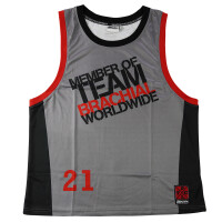Brachial Tank Top "TEAM" grey/red  4XL