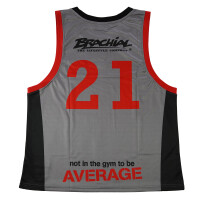 Brachial Tank Top "TEAM" grey/red  4XL
