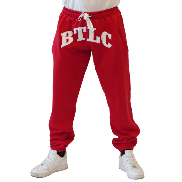 Brachial Tracksuit Trousers "BTLC" front red/white