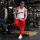 Brachial Tracksuit Trousers "BTLC" front red/white