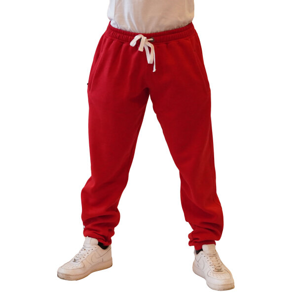 Brachial Tracksuit Trousers "BTLC" back red/white