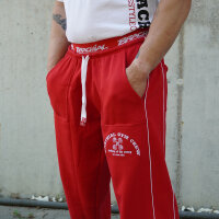 Brachial Tracksuit Trousers "Gym Crew" red/white
