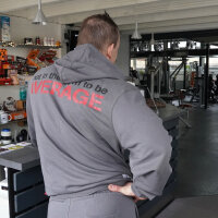 Brachial Hoody "Not Average" grau