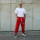 Brachial Tracksuit Trousers "Gym Crew" red/white XL