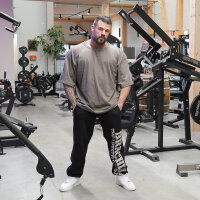Brachial Tracksuit Trousers "Gym" black/grey