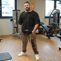 Brachial Tracksuit Trousers "Gym" steel grey/black