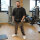 Brachial Tracksuit Trousers "Gym" steel grey/black