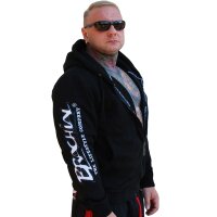 Brachial Zip-Hoody "Special" schwarz/weiss