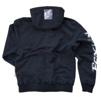 Brachial Zip-Hoody "Special" schwarz/weiss