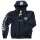 Brachial Zip-Hoody "Special" schwarz/weiss