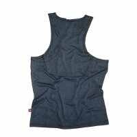 Brachial Tank-Top "Cool" dunkelblaumeliert/grau