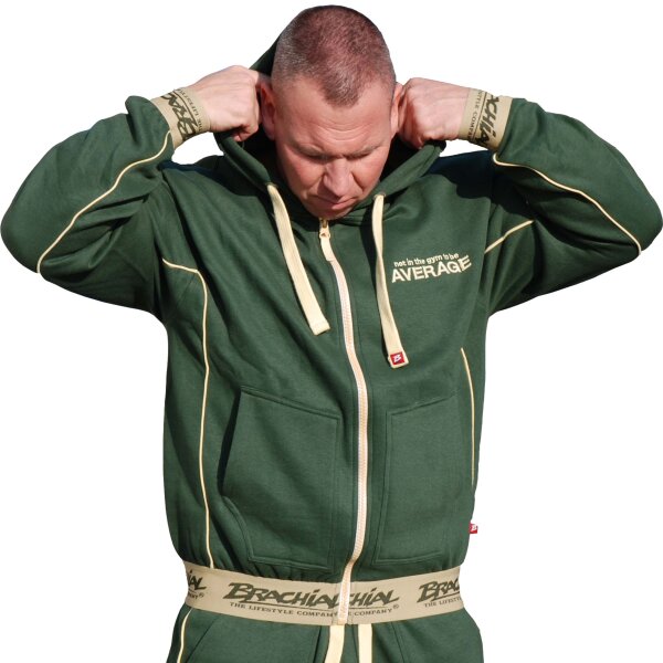 Brachial Zip-Hoody "Spacy" military green