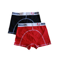 Brachial 2er Pack Boxer Shorts "Under" rot & schwarz