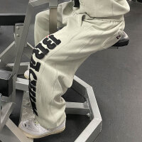 Brachial Tracksuit Trousers "Gym" light grey/black