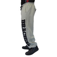 Brachial Tracksuit Trousers "Gym" light grey/black