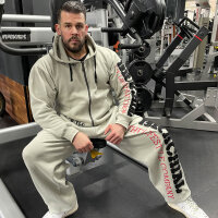 Brachial Tracksuit Trousers "Gym" light grey/black