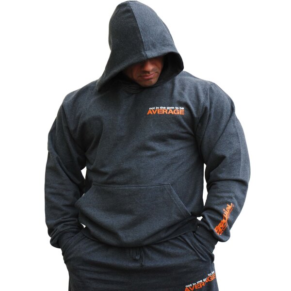 Brachial Hoody "NotAverage" darkgreymelonge