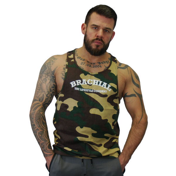 Brachial Tank-Top "Since" camo/schwarz L