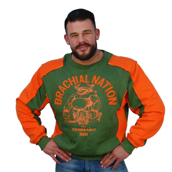 Brachial Sweatshirt "Viking" grün 2XL