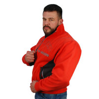 Brachial Zip-Sweater "Original" red