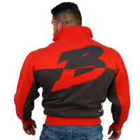 Brachial Zip-Sweater "Original" red S