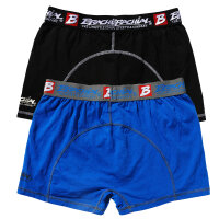 Brachial 2er Pack Boxer Shorts "Under" blue & black 2XL