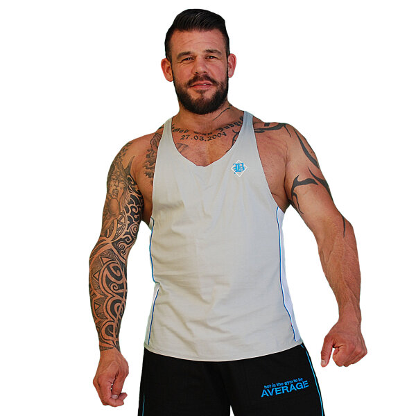 Brachial Herren Tank-Top Cool UVP 29,95 Weiss-Schwarz Fitness Bodybuilding 