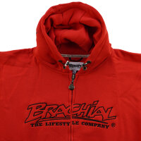 Brachial Zip-Hoody "Gain" red XL