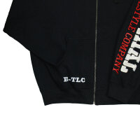 Brachial Zip-Hoody "Gym" schwarz/weiss