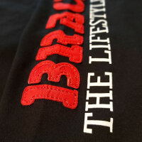Brachial Zip-Hoody "Gym" schwarz/rot