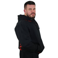 Brachial Zip-Hoody "Gym" schwarz/rot