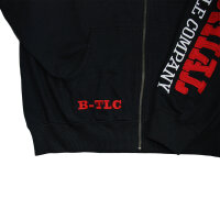 Brachial Zip-Hoody "Gym" schwarz/rot