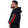 Brachial Zip-Hoody "Gym" schwarz/rot