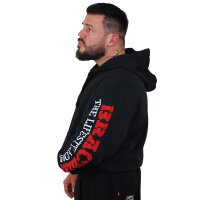 Brachial Zip-Hoody "Gym" schwarz/rot S