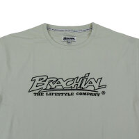 Brachial T-Shirt "Gain" hellgrau/schwarz