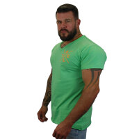 Brachial T-Shirt "Move" mintgrün/orange