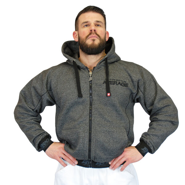 Brachial Zip-Hoody "Spacy" graphit melounge/schwarz L