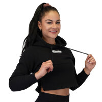 Brachial Cropped Hoody "Lucky" schwarz