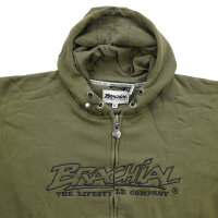Brachial Zip-Hoody "Gain" military green XL
