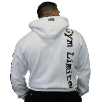 Brachial Zip-Hoody "Gym" weiß/schwarz