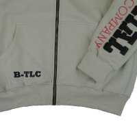 Brachial Zip-Hoody "Gym" light grey/black