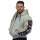 Brachial Zip-Hoody "Gym" hellgrau/schwarz S