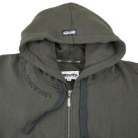 Brachial Zip-Hoody "Gym" dark mocca/black