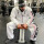 Brachial Tracksuit Trousers "Gym" white/black 4XL