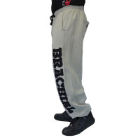 Brachial Tracksuit Trousers "Gym" light grey/black M