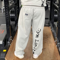 Brachial Tracksuit Trousers "Gym" light grey/black XL