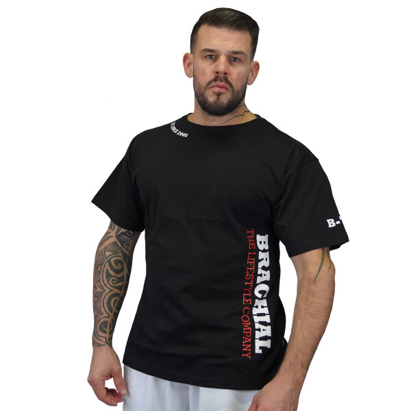 Brachial T-Shirt "Gym" schwarz/weiß