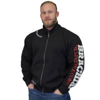 Brachial Zip-Sweater "Gym" schwarz/weiß