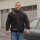 Brachial Zip-Sweater "Gym" schwarz/weiß